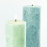 Palm Wax Pillar Candles