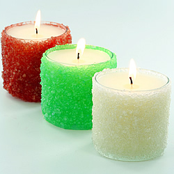 Rock Salt Candle Holders