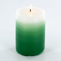 Dipped Ombre Pillar Candle